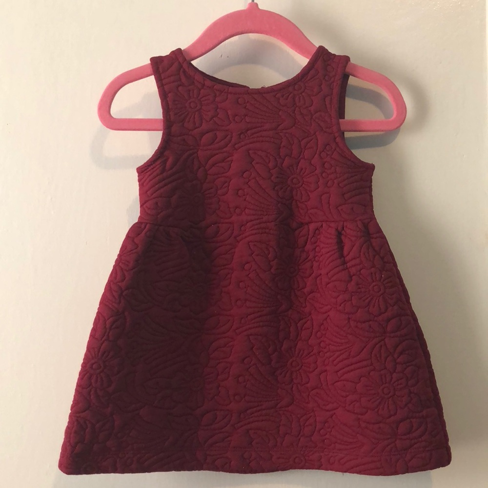 Genuine Kids from OSHKOSH • Maroon quilted dress